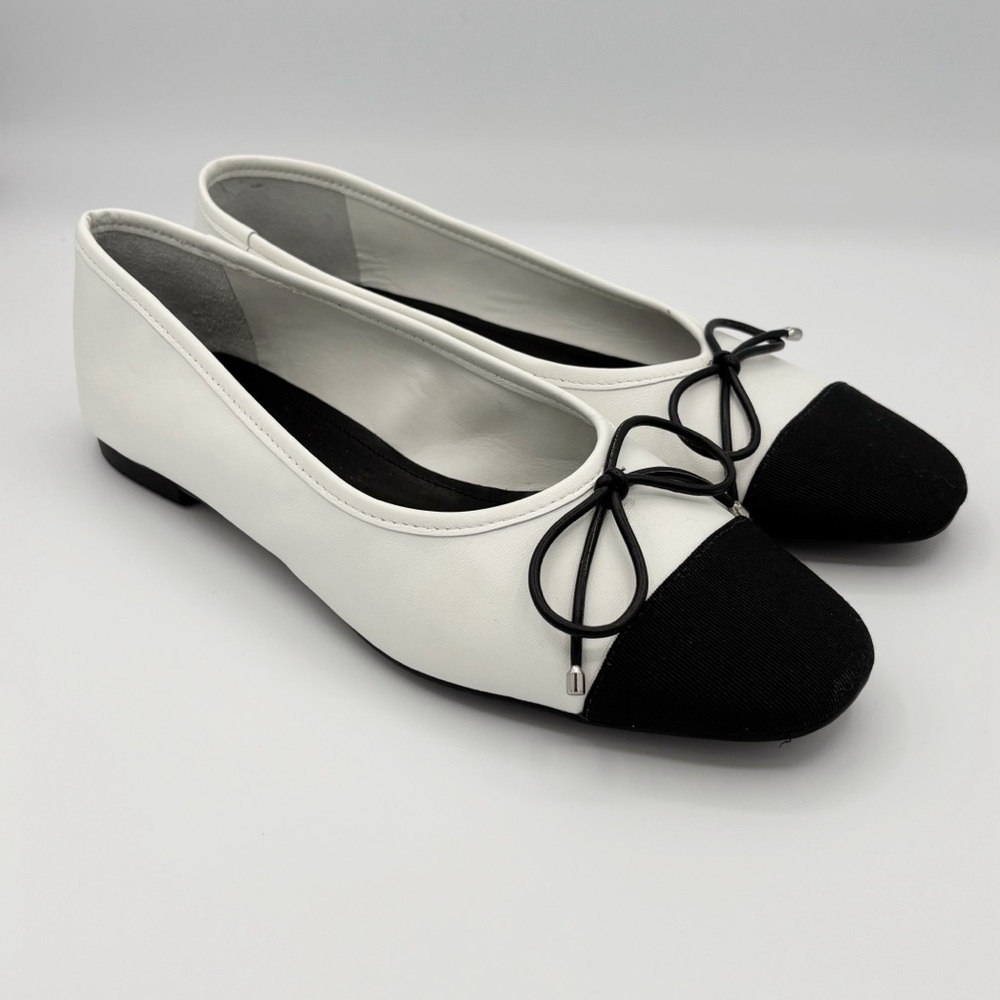 Schutz Parisian Chic Cap Toe Ballet Flats Sz 7.5 New